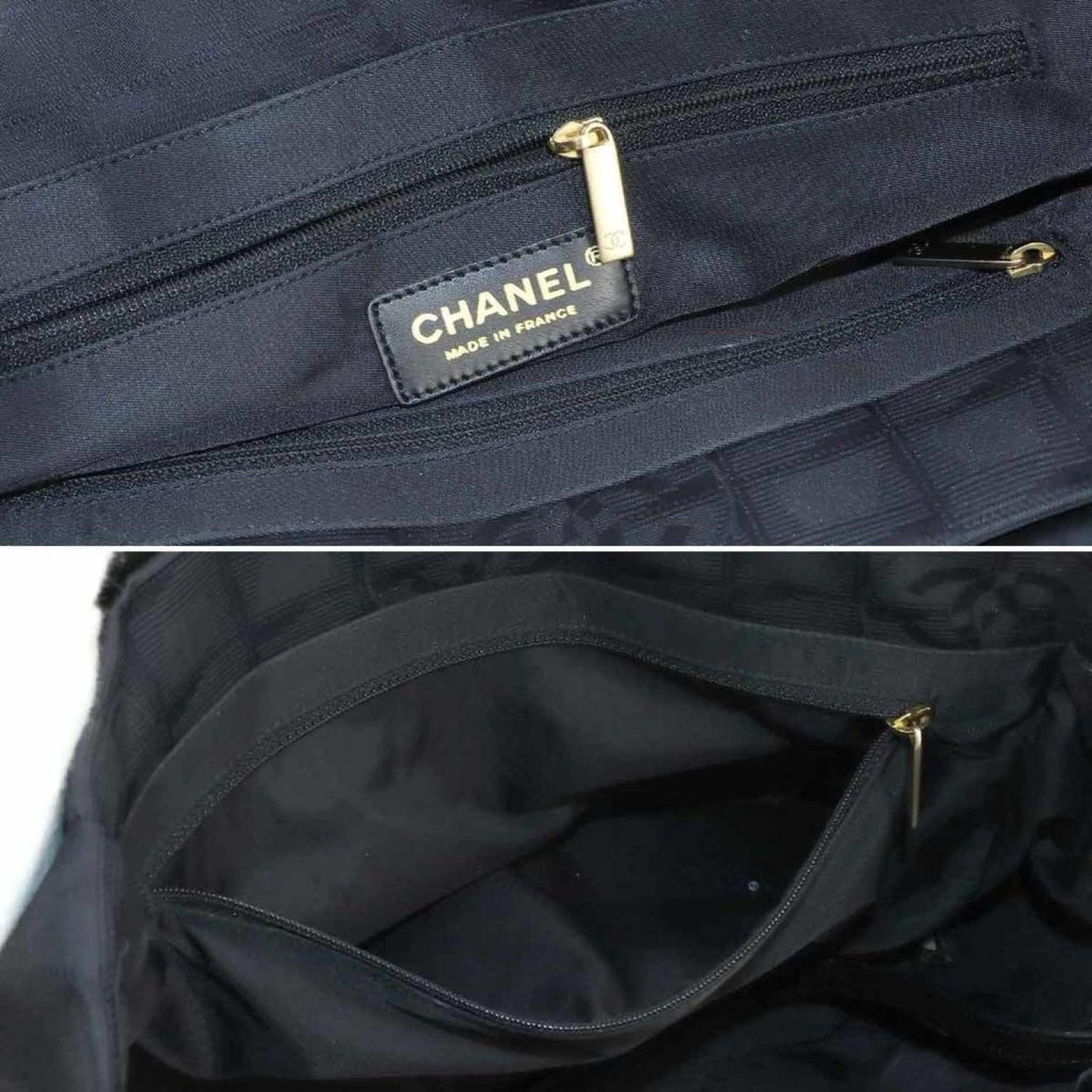 Chanel Travel Line Canvas Tote Bag (Pre-Owned)