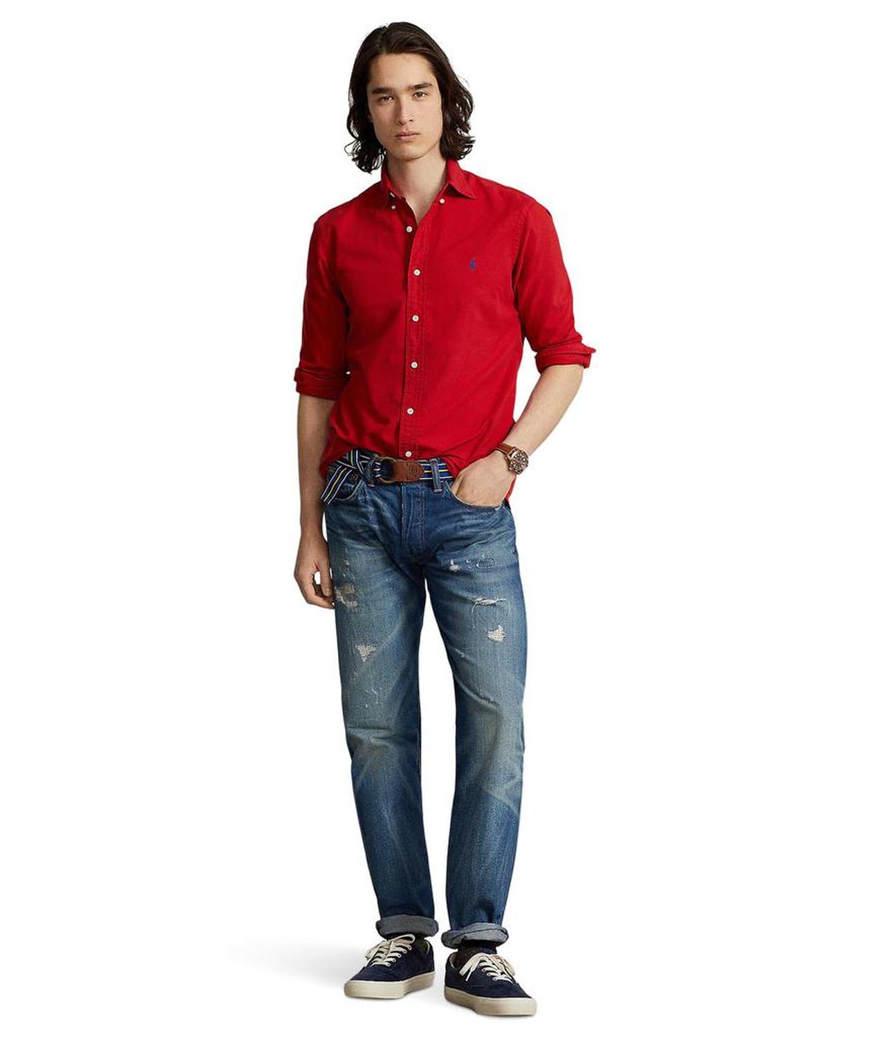 Classic Fit Garment-Dyed Oxford Shirt