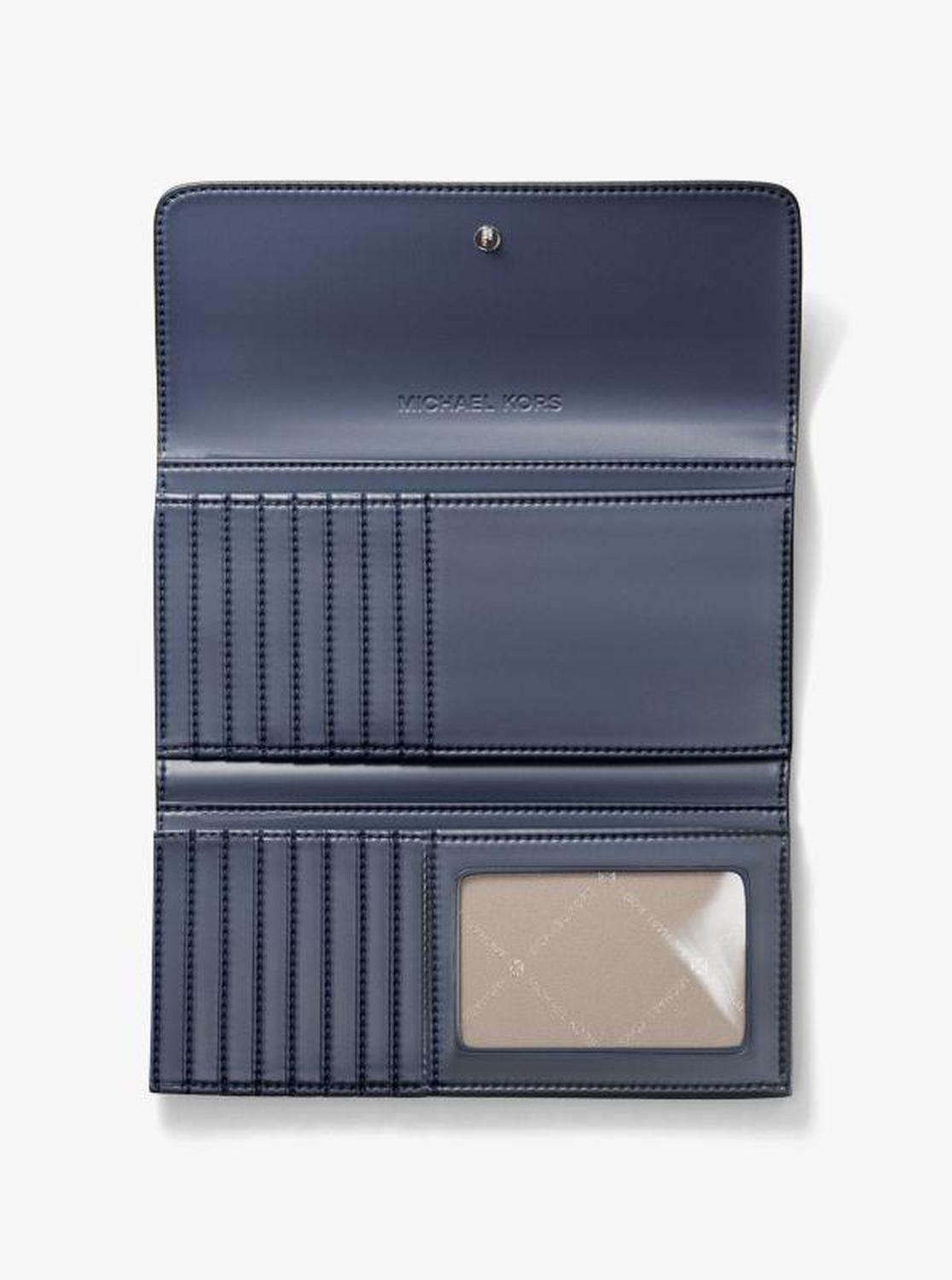 Jet Set Travel Signature Logo Tri-Fold Wallet