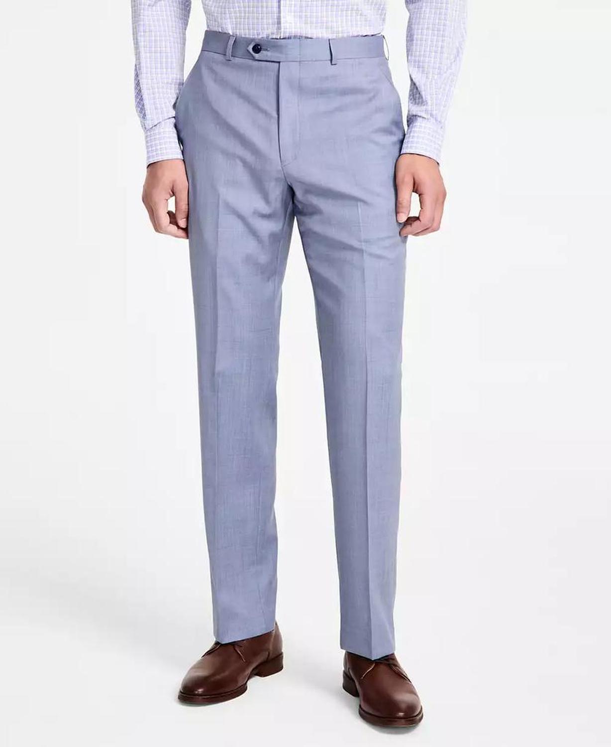 Men's Classic Fit Wool Blend Suit Pant
