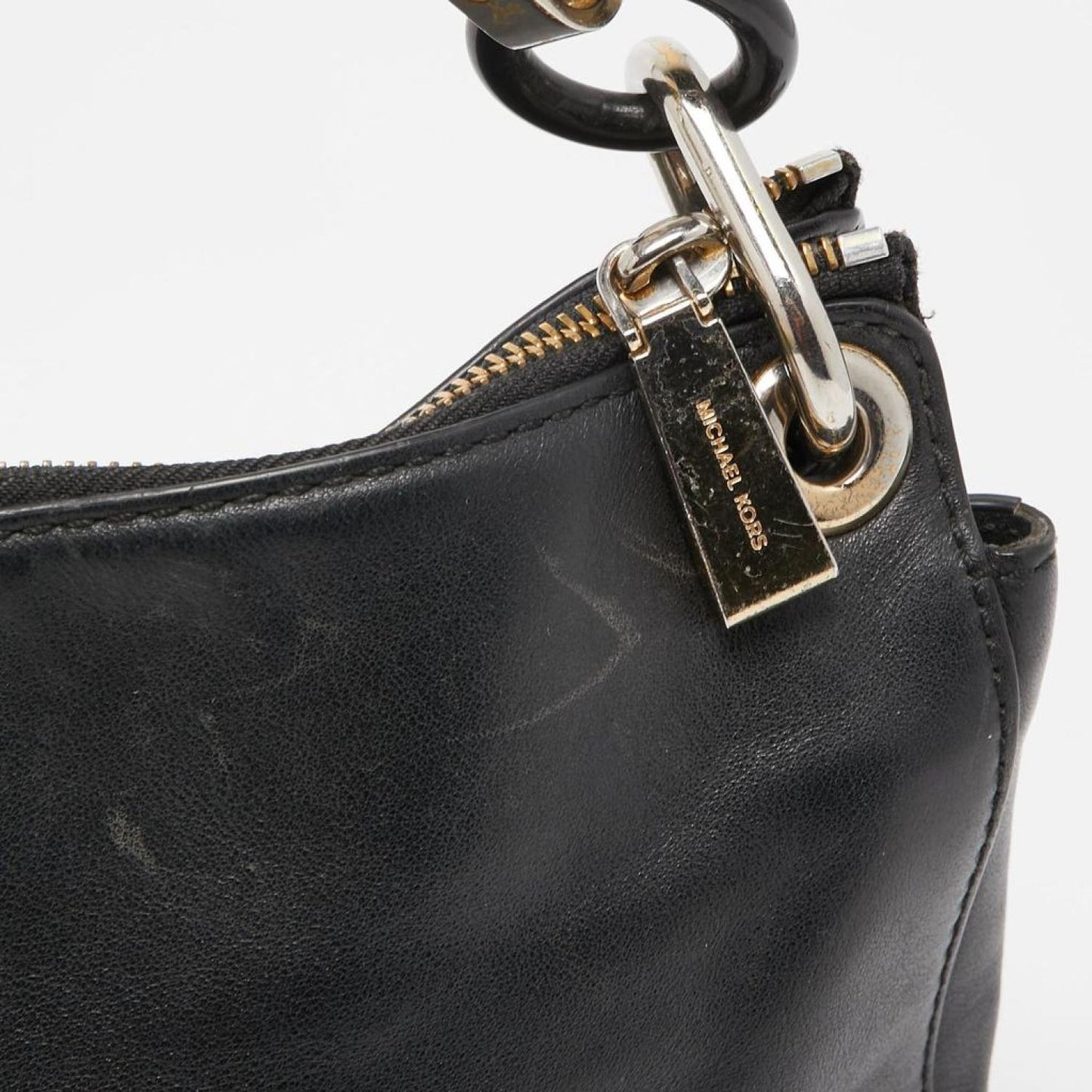 Michael Kors Leather Raven Shoulder Bag