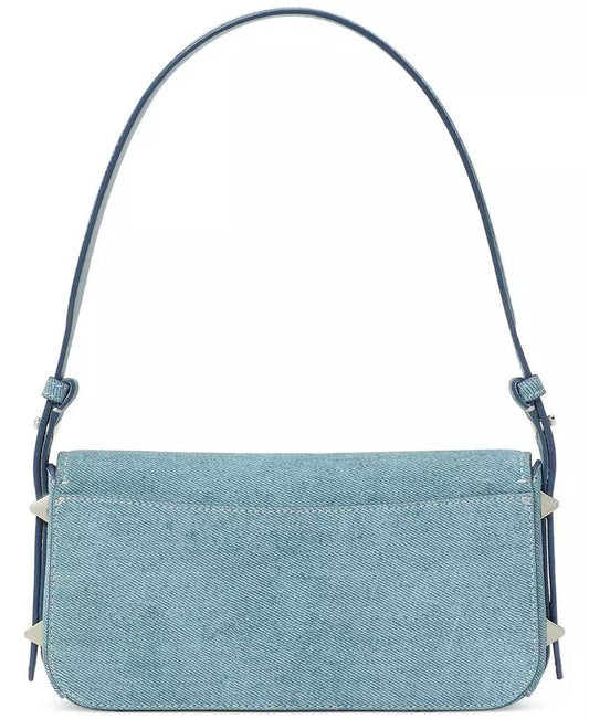 Liv Denim Suede Shoulder Bag