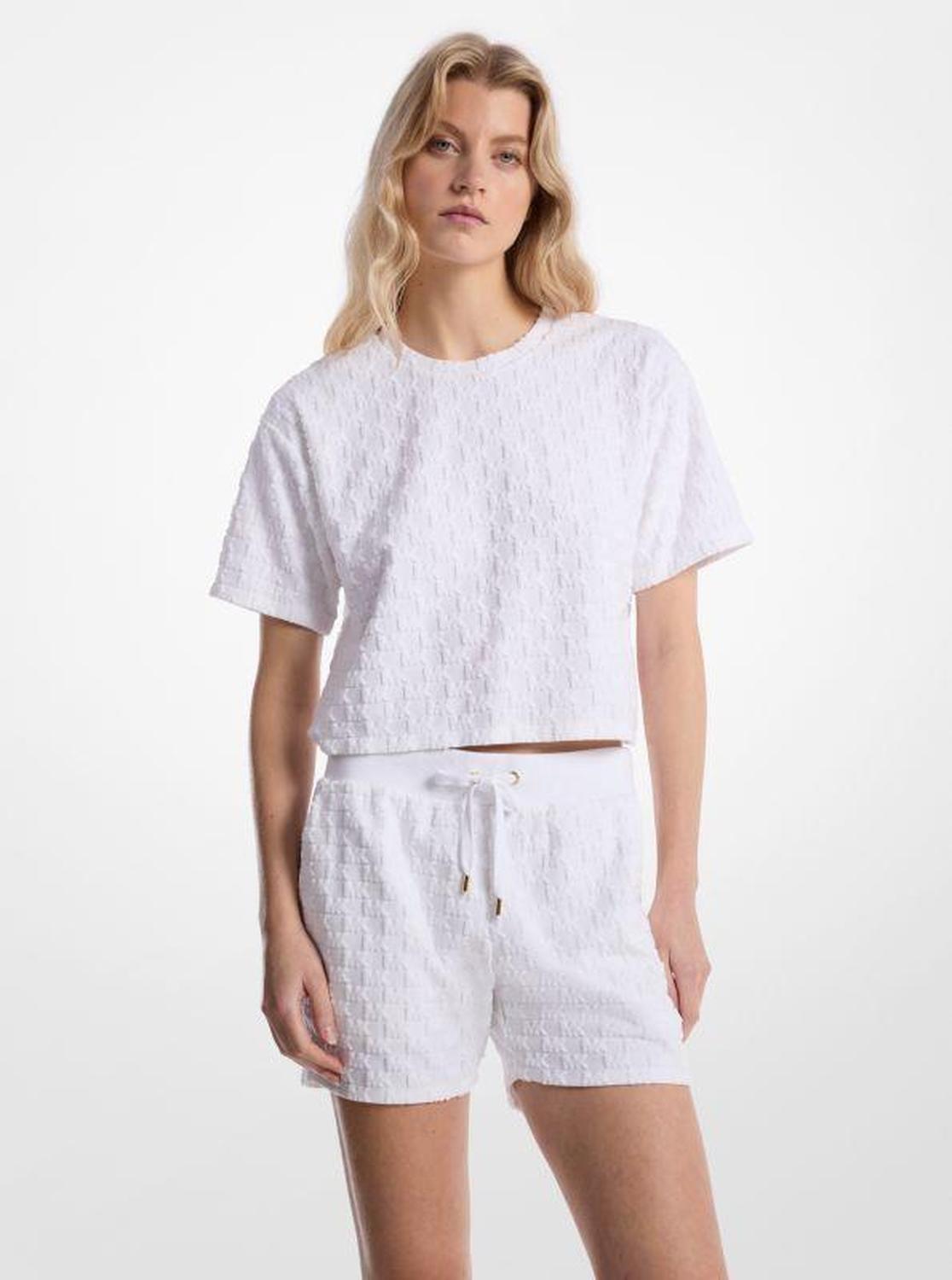 Oversized Logo Jacquard Terry Shirt