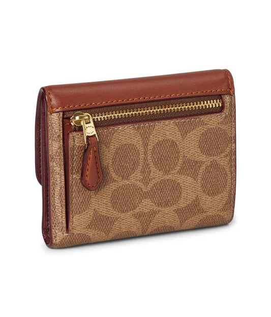 Mila Small Flap Wallet In Signature Canvas