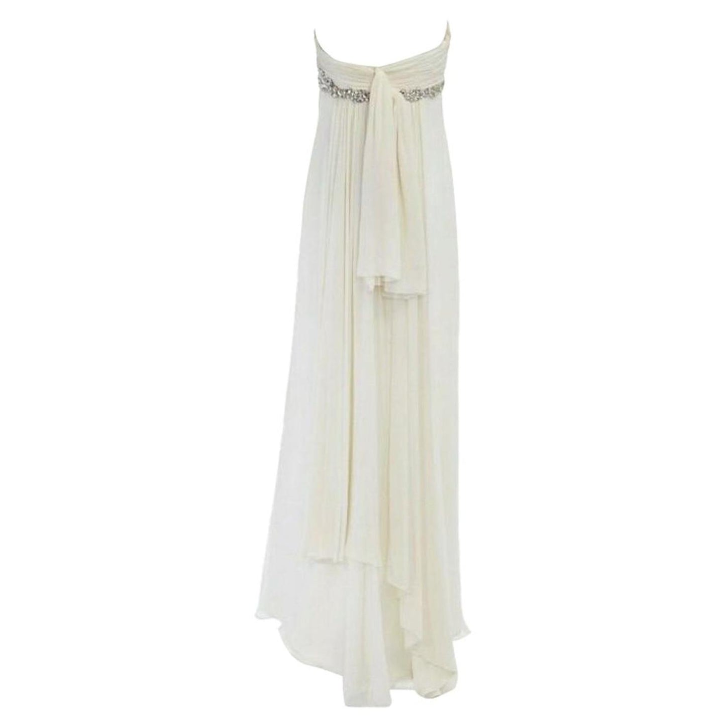 Notte crystal jewel embellished pleated bt evening gown dress