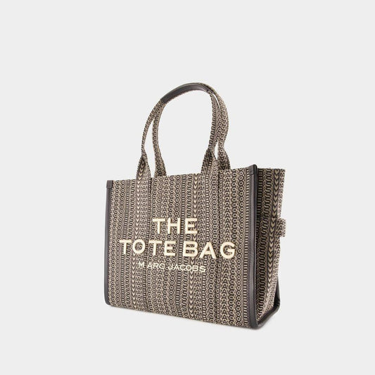 The Large Tote - Cotton - Beige