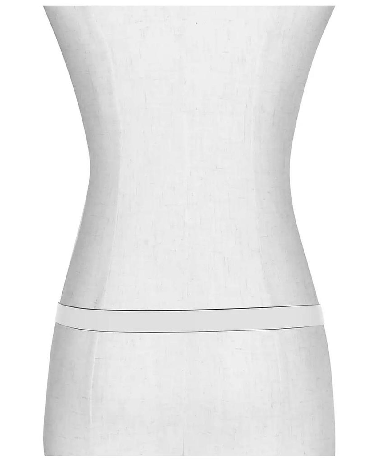 Micheal Kors Women's Plaque Leather Belt