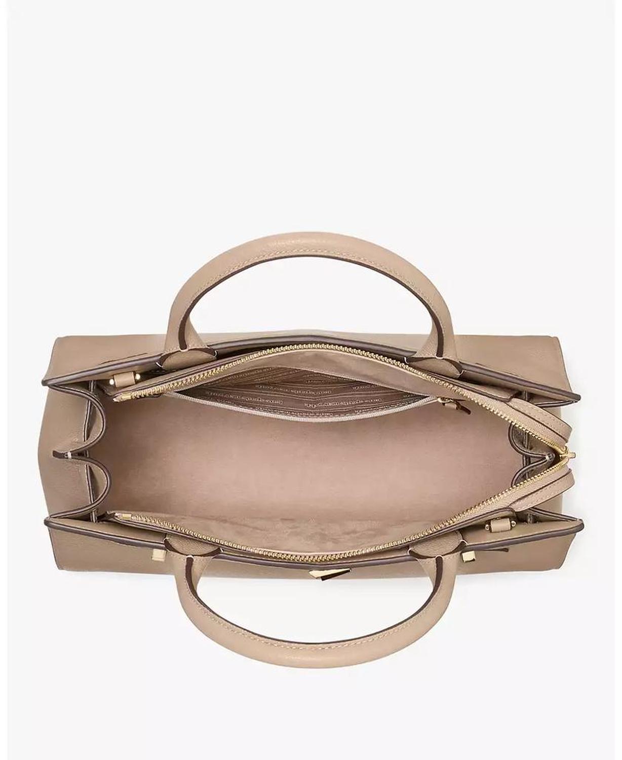 Women's Deco Pebbled Medium Satchel Bag
