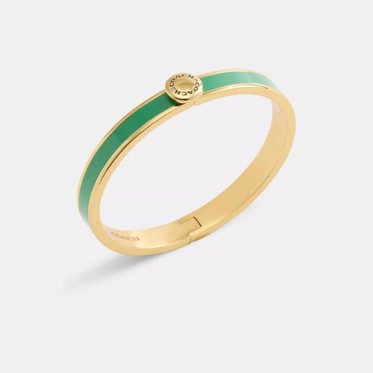 Coach Rivet Enamel Hinged Bangle