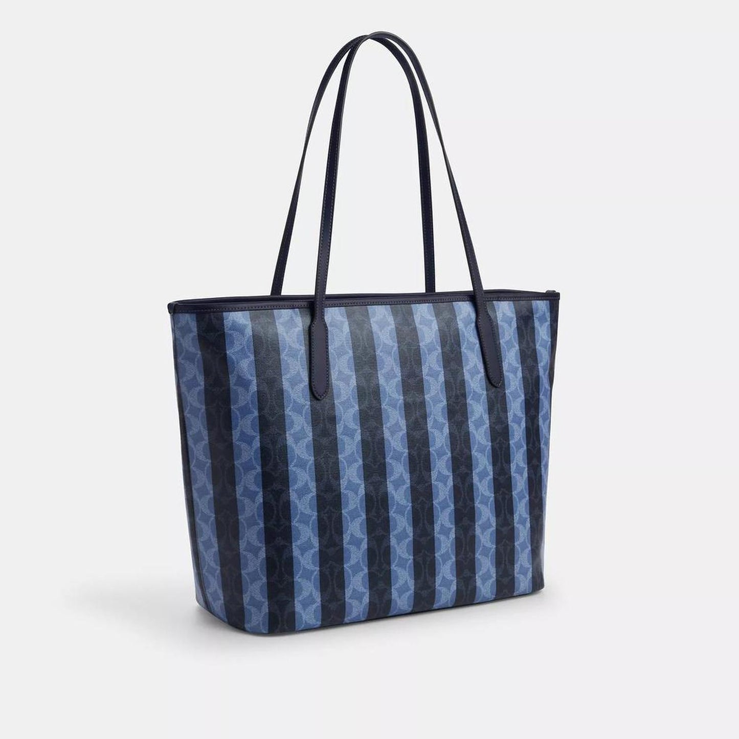 Large City Tote Bag In Signature Canvas With Stripe