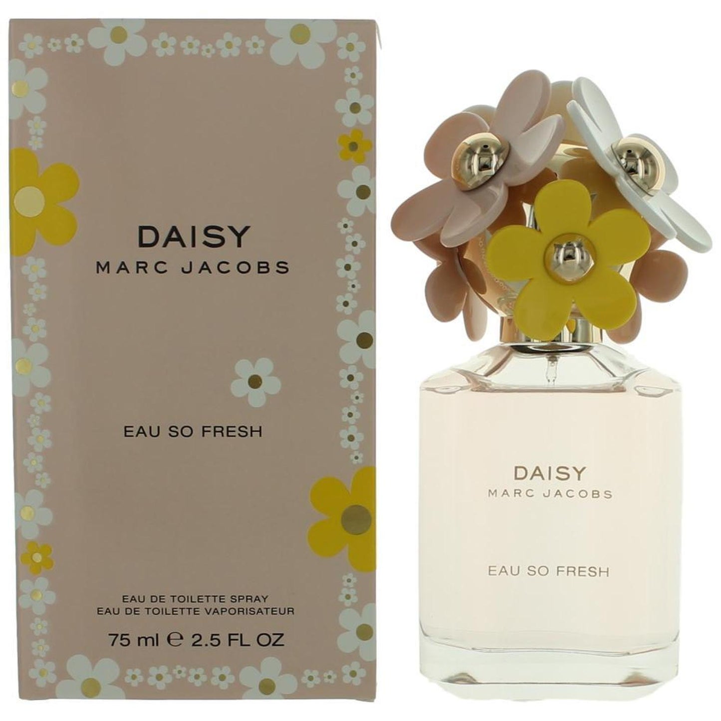 2pcs Daisy Eau So Fresh by , 2.5 oz Eau De Toilette Spray for Women