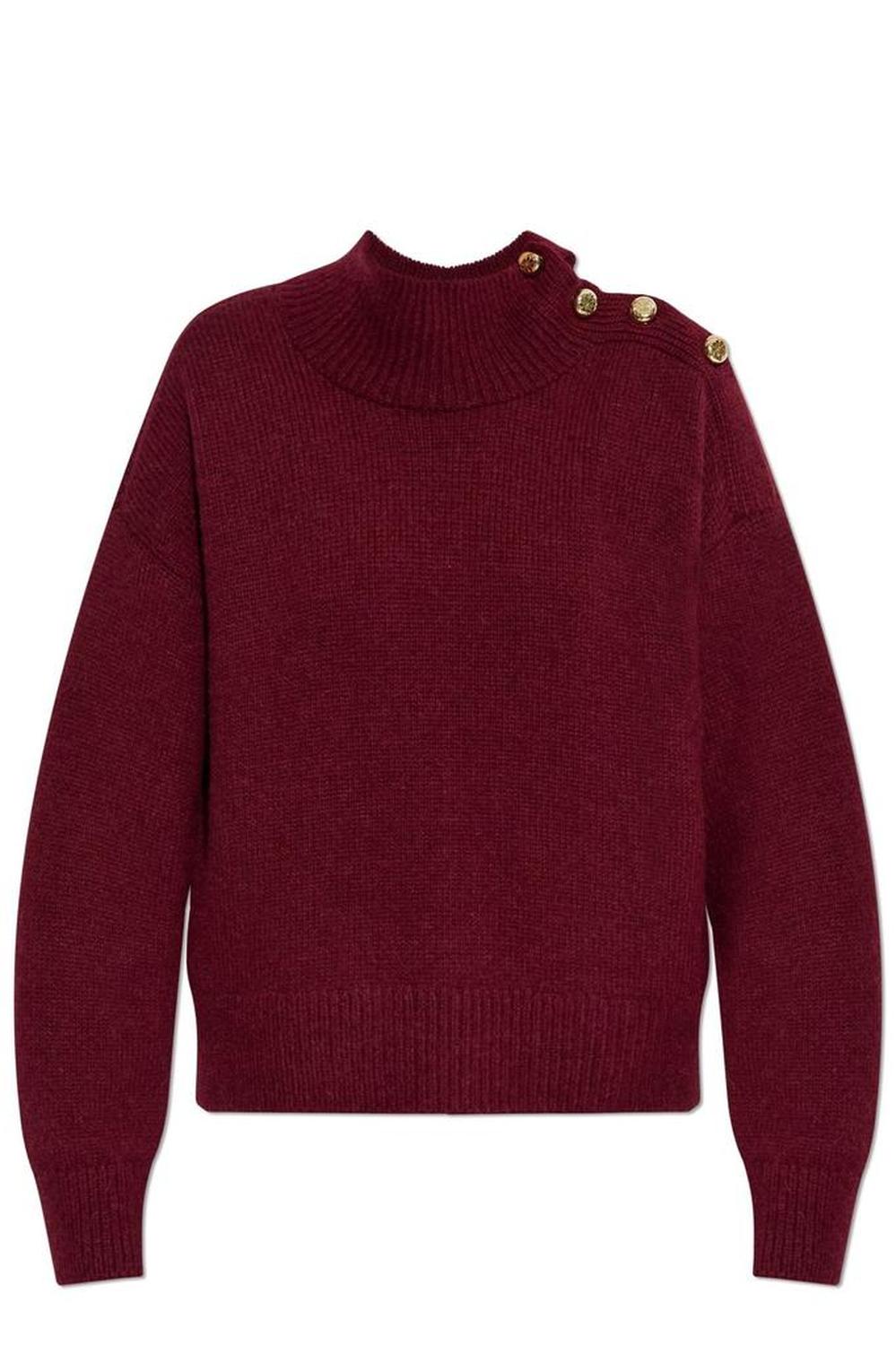 Kate Spade Turtleneck Button Embellished Jumper