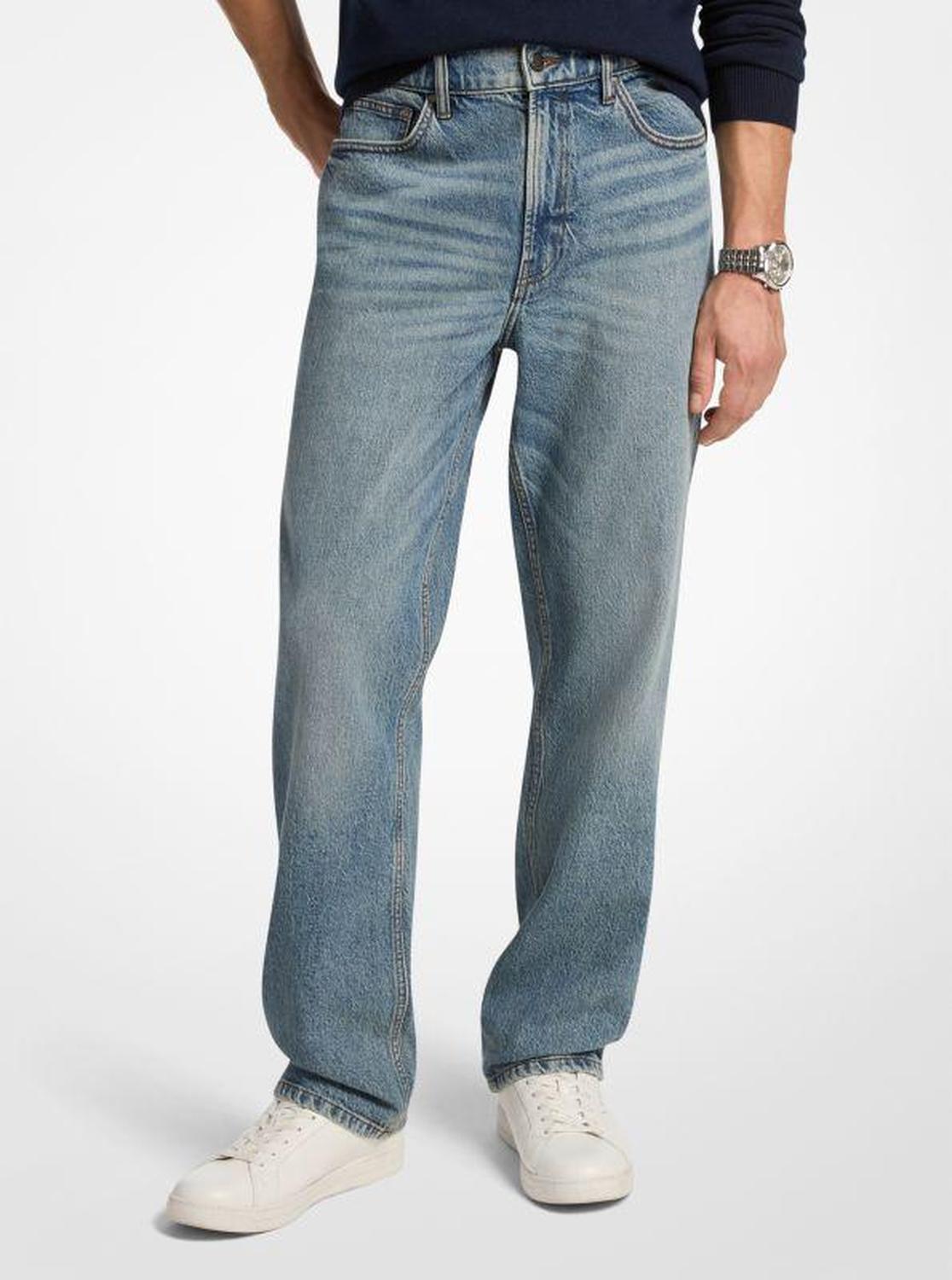 Finn Straight-Leg Stretch Denim Jeans