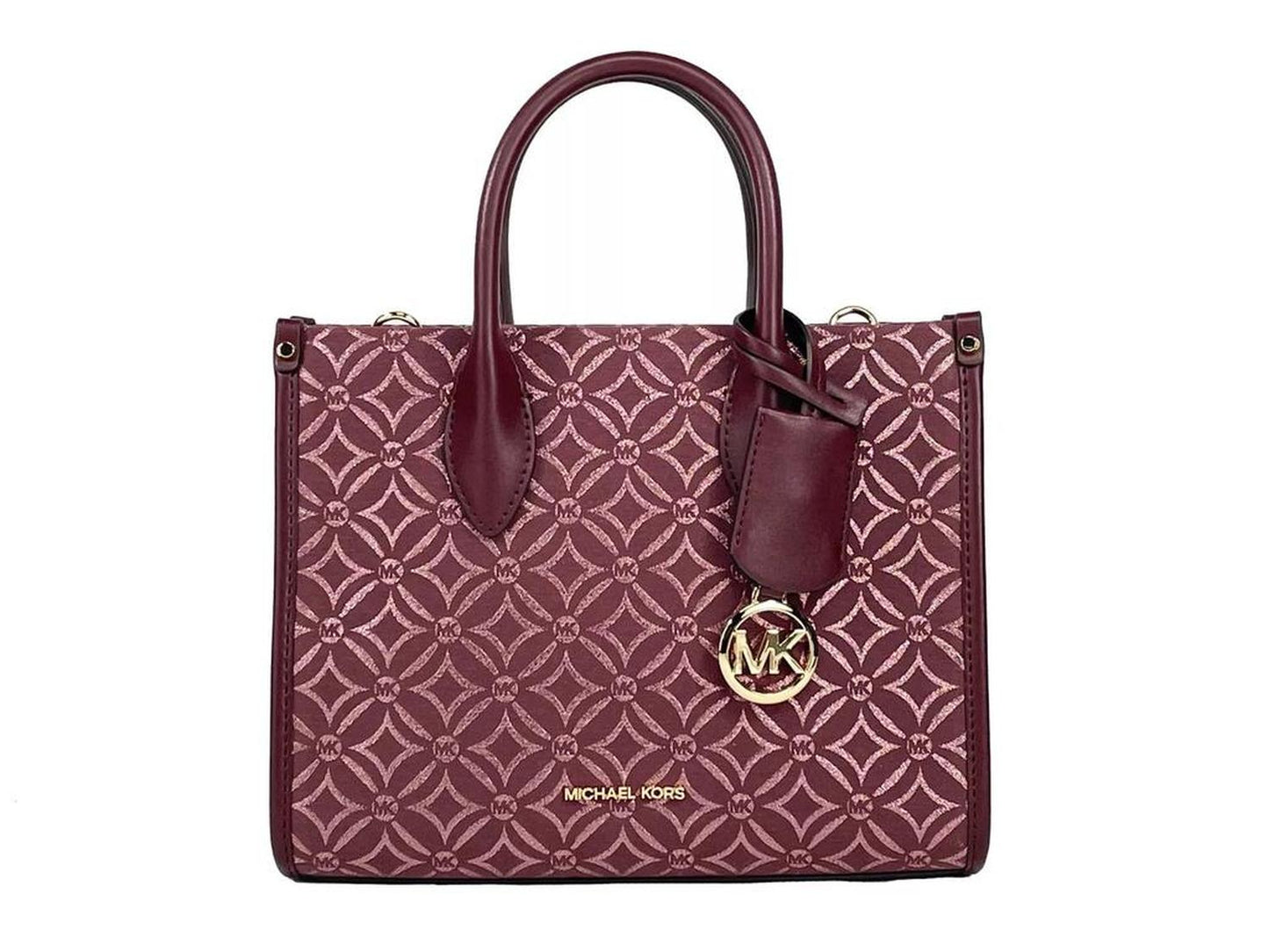 Mirella Small Top Zip Crossbody Tote Bag Women's Oxblood