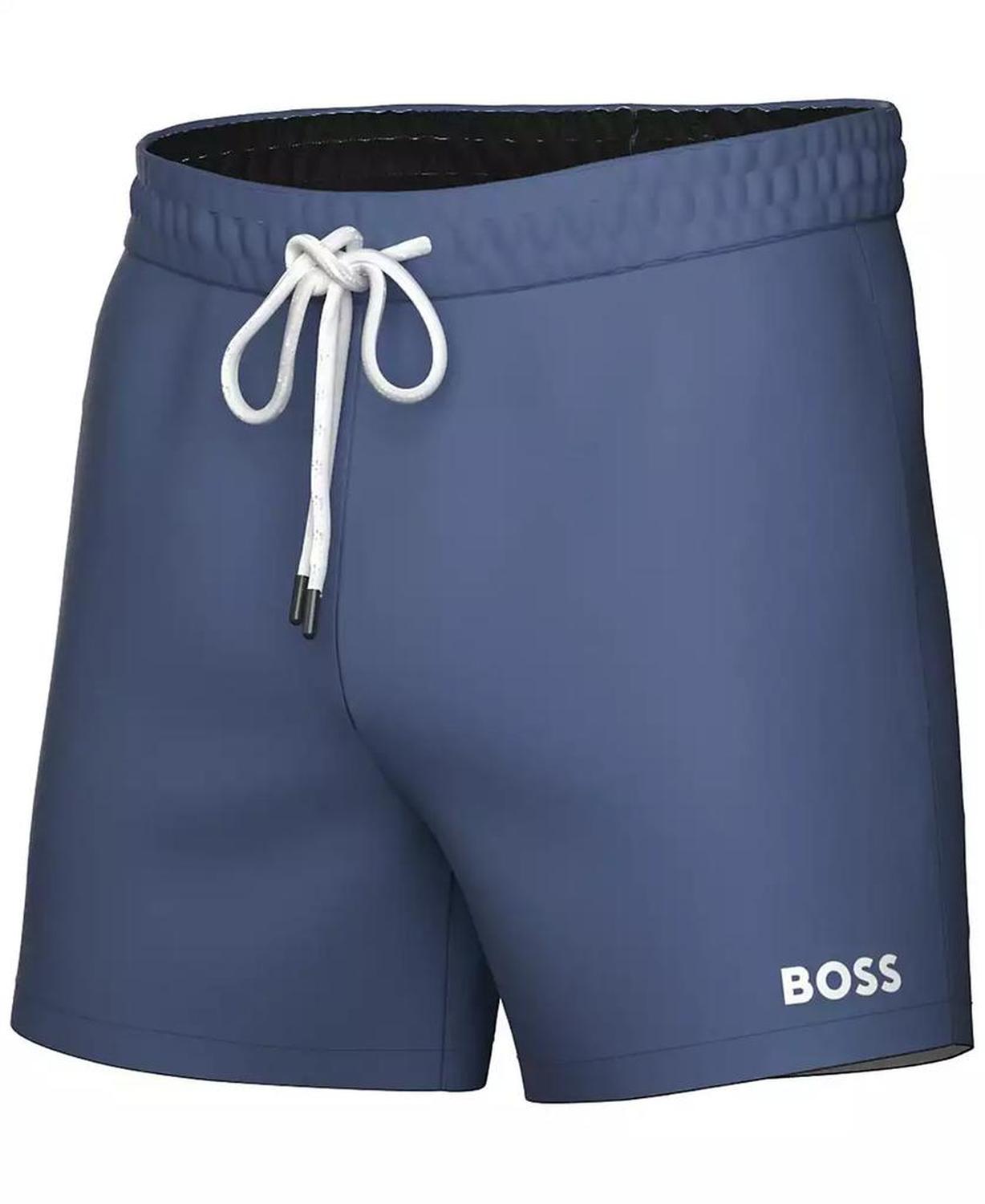 Men's Lee Drawstring 5.3" Swim Trunks, Created for Macy's