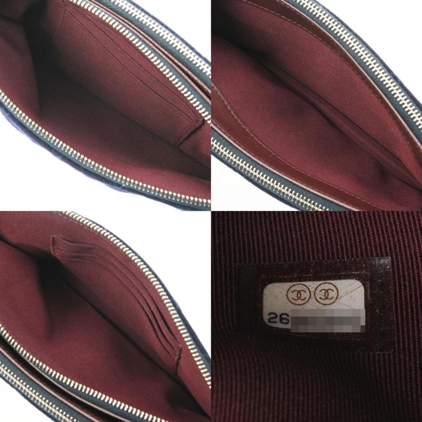 Chanel Coco Mark Cotton Shoulder Bag (Pre-Owned)