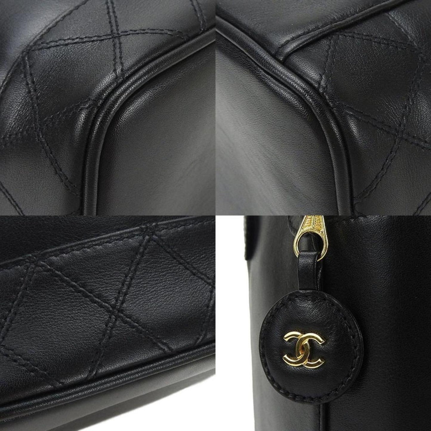 Chanel Vanity Leather Clutch Bag (Pre-Owned)
