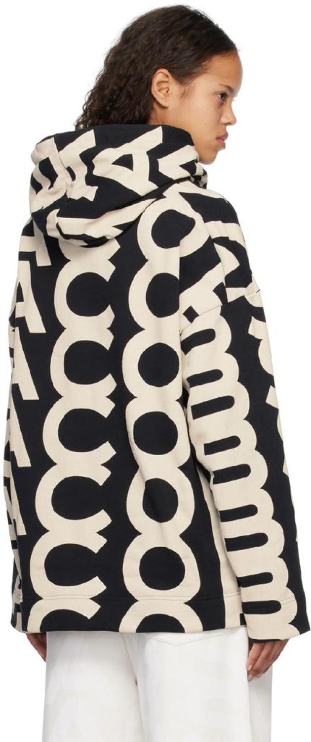 Black & Beige 'The Monogram' Hoodie