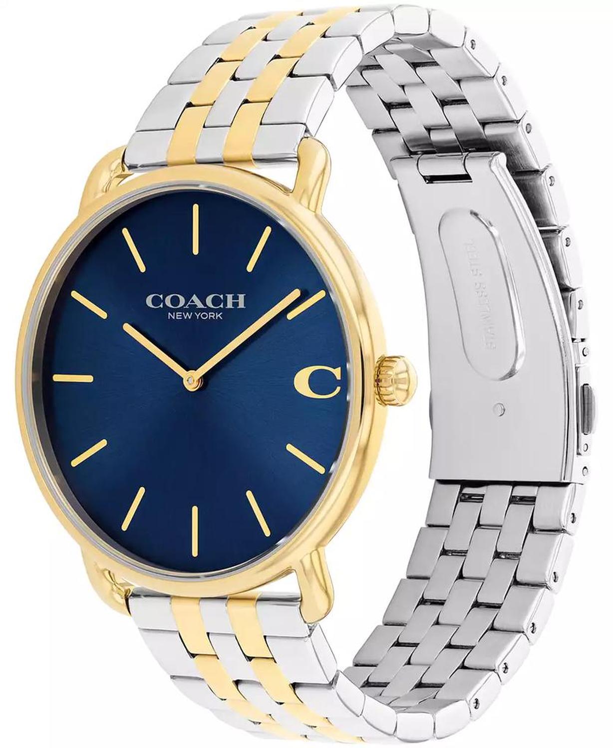 Men's Elliot Two Tone Stainless Steel Bracelet Watch, 43mm