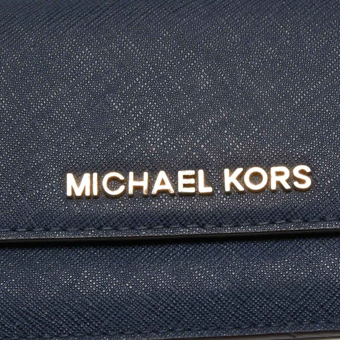 Michael Kors Blue Leather Jet Set Travel Wallet..