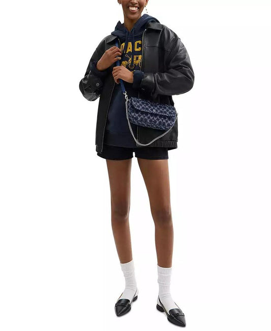 Brook Flap Small Chain Bag in Signature Denim