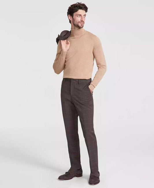 Men's Modern-Fit Solid Suit Separate Pants
