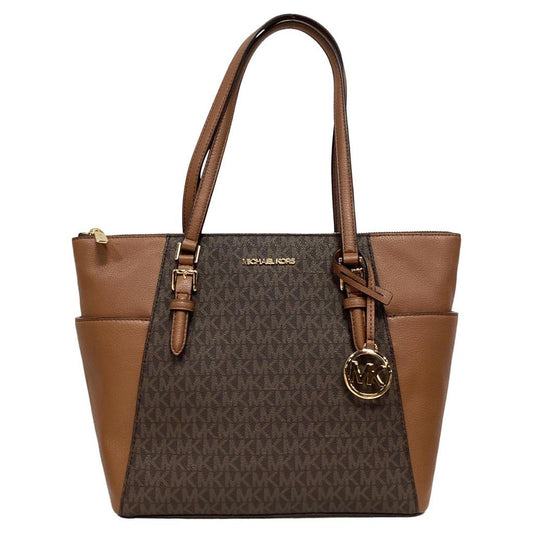 Charlotte Large Tote Bag in Brown Leather