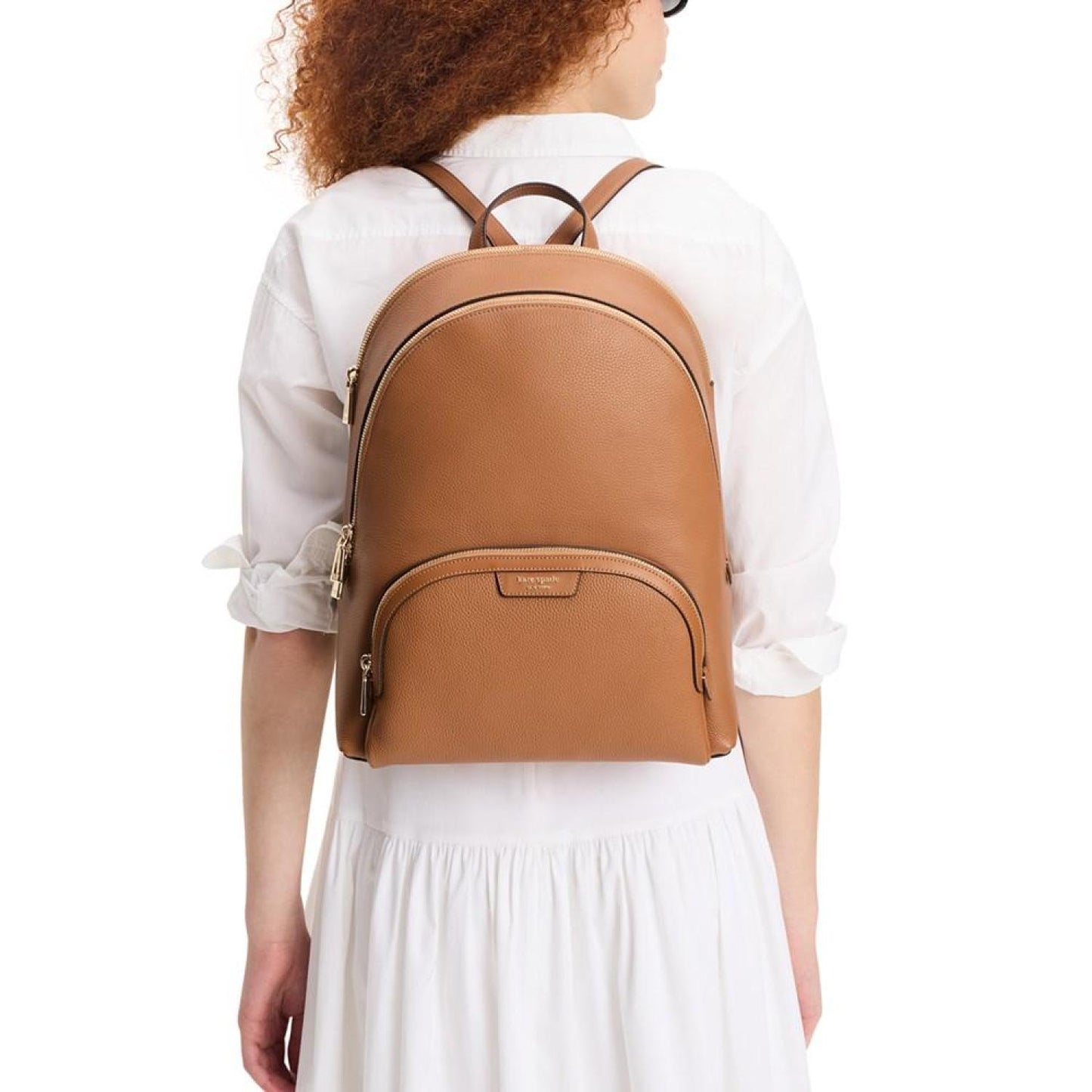 Hudson Pebbled Leather Large Backpack