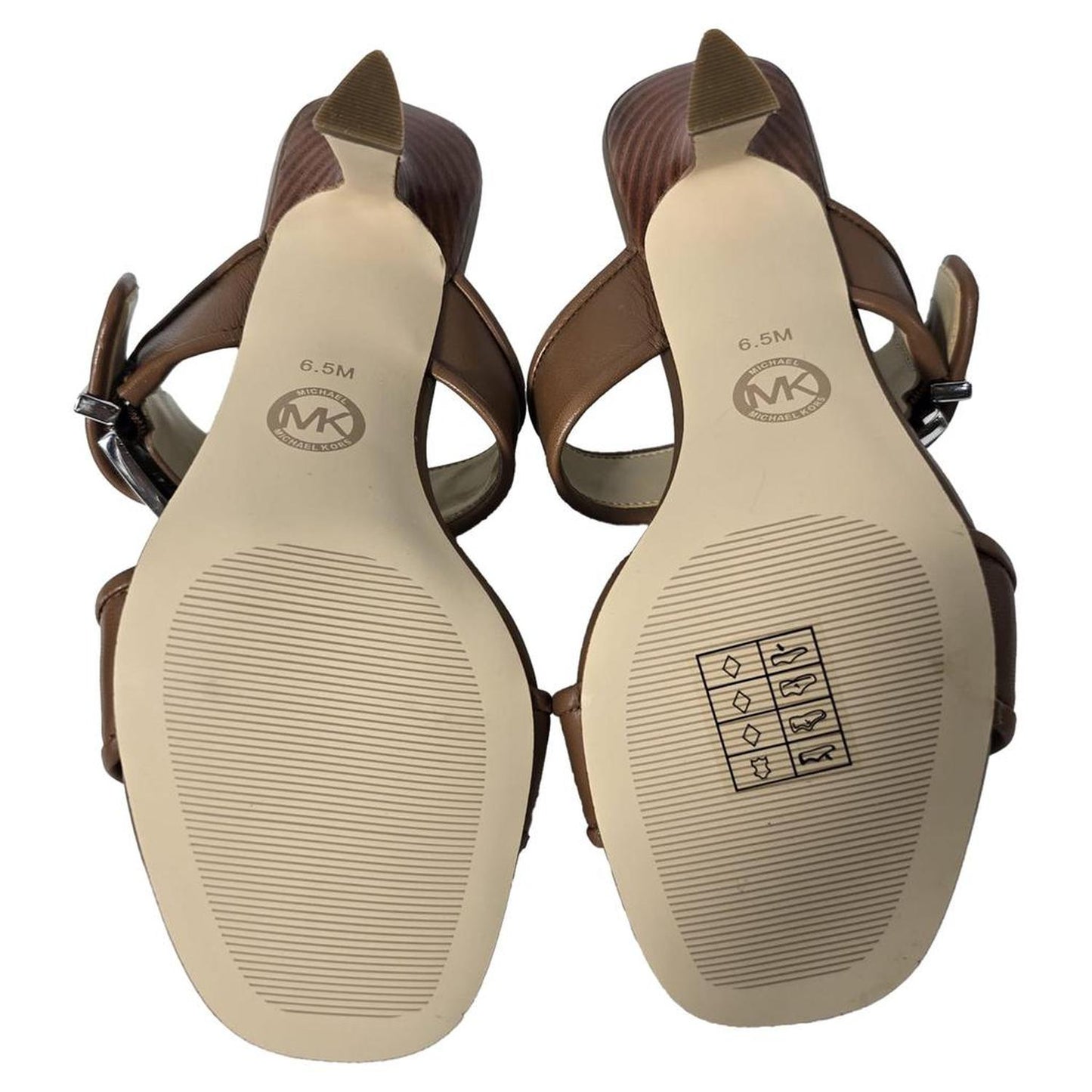 Colby Heeled Sandals in Brown Leather