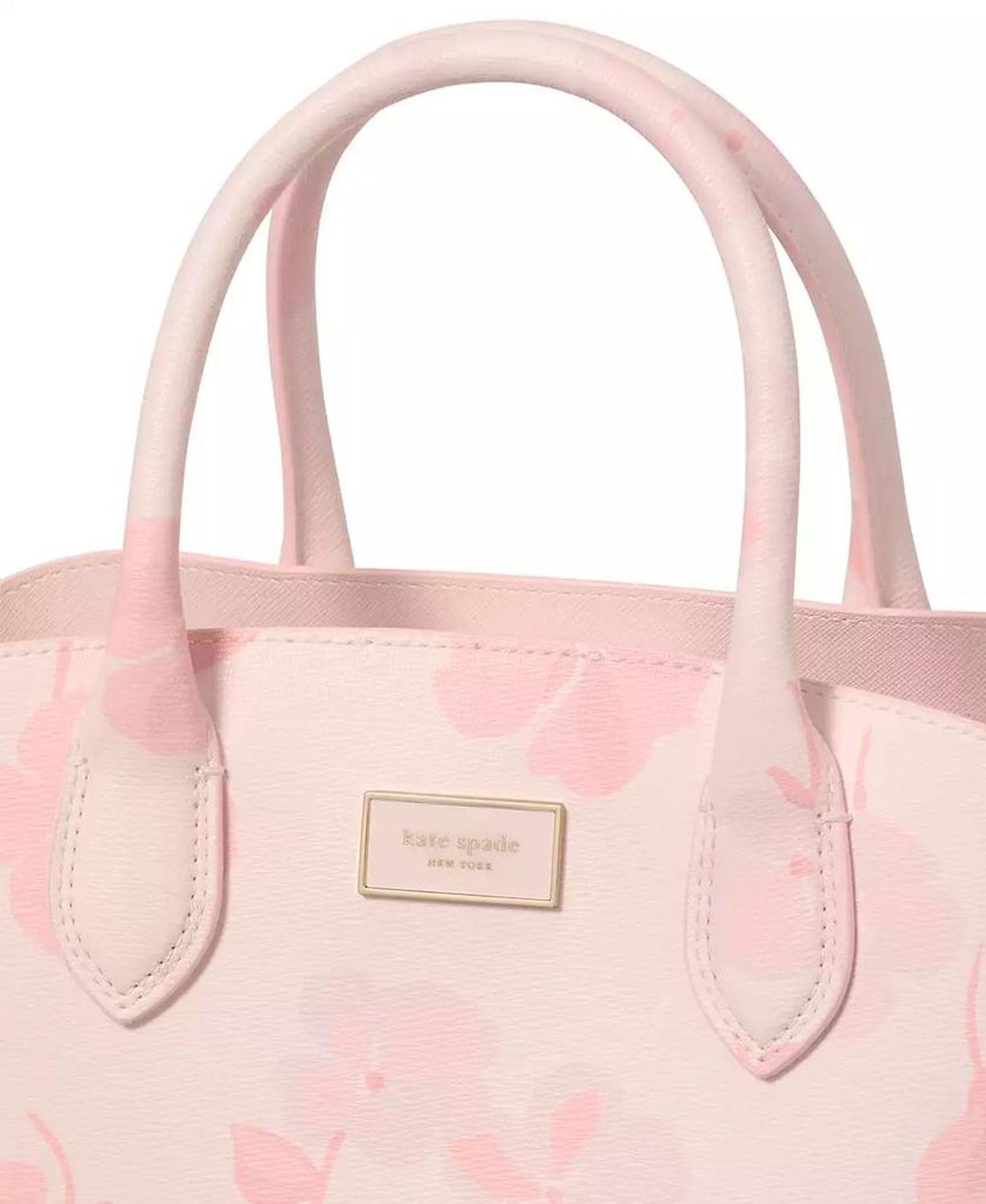 spring pansies Suite Leather Tote Bag