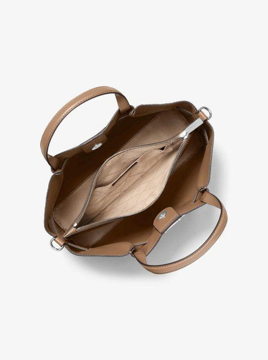 Carson Medium Crocodile Embossed Satchel