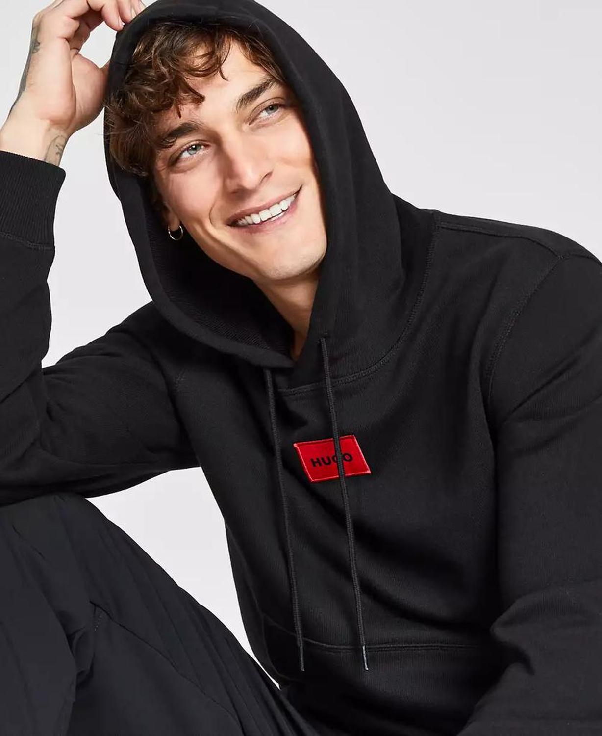 HUGO by Men's Regular-Fit Logo Hoodie