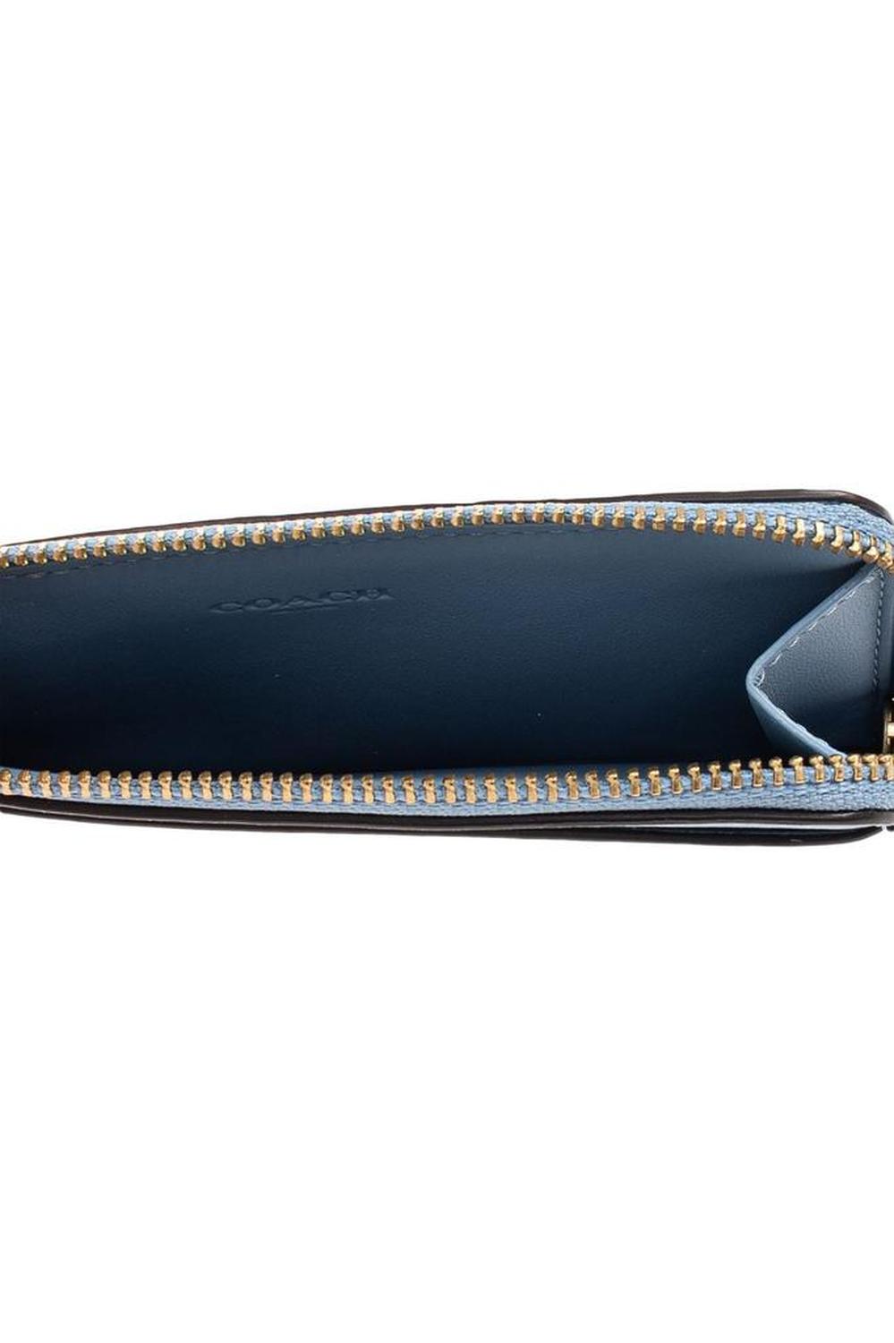 Coach Logo Printed Zip-Up Wallet