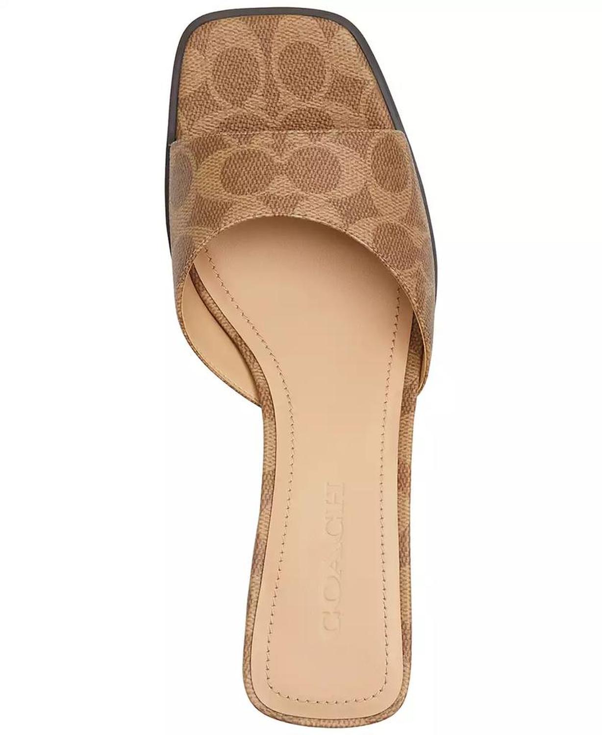 Women's Sculpted C Leather Block-Heel Sandals