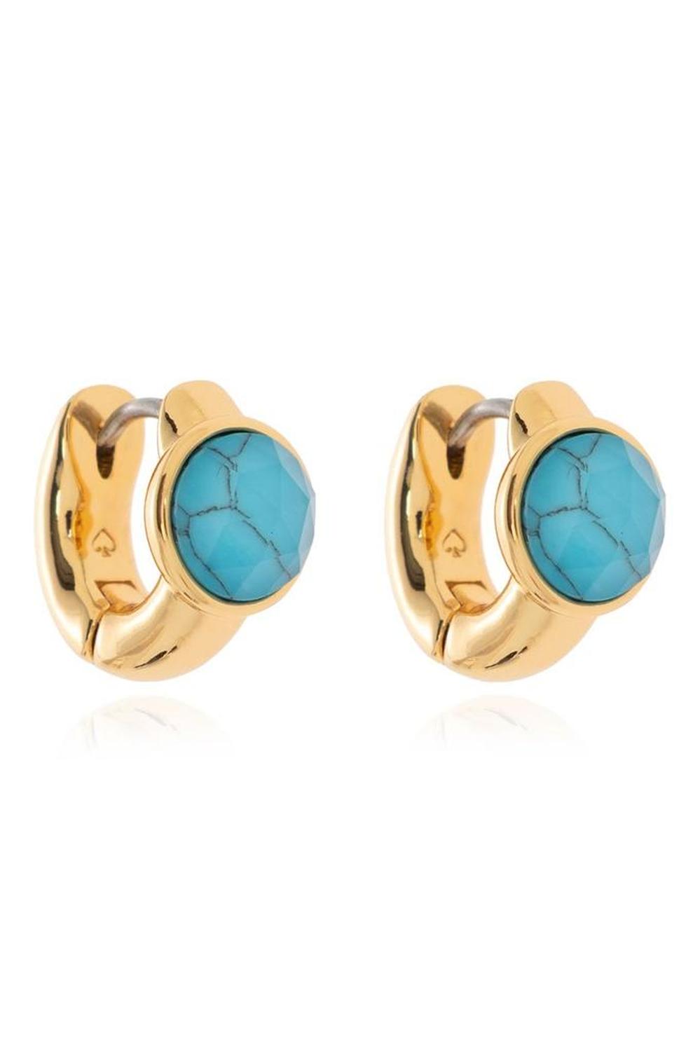 Kate Spade Keep Sparkling Round Huggies Earrings
