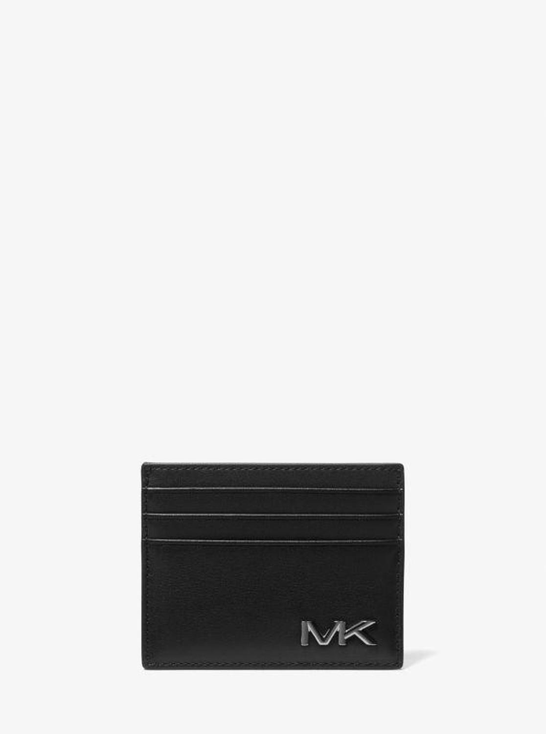 Varick Leather Tall Card Case