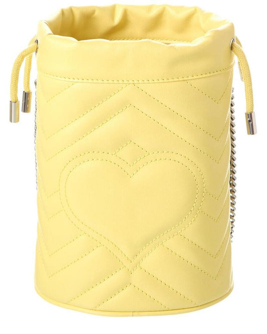 Gucci GG Marmont Mini Matelasse Leather Bucket Bag