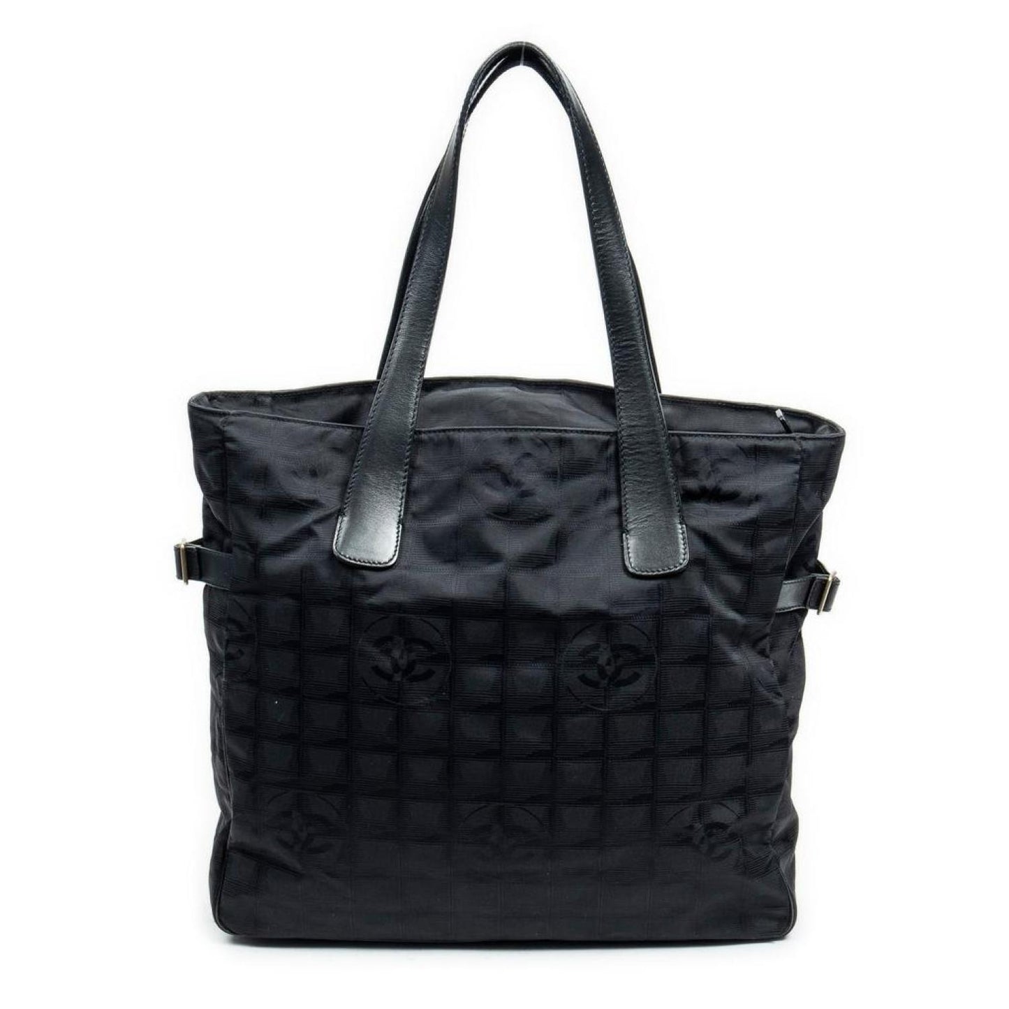 Large Travel Line Square Zip Tote