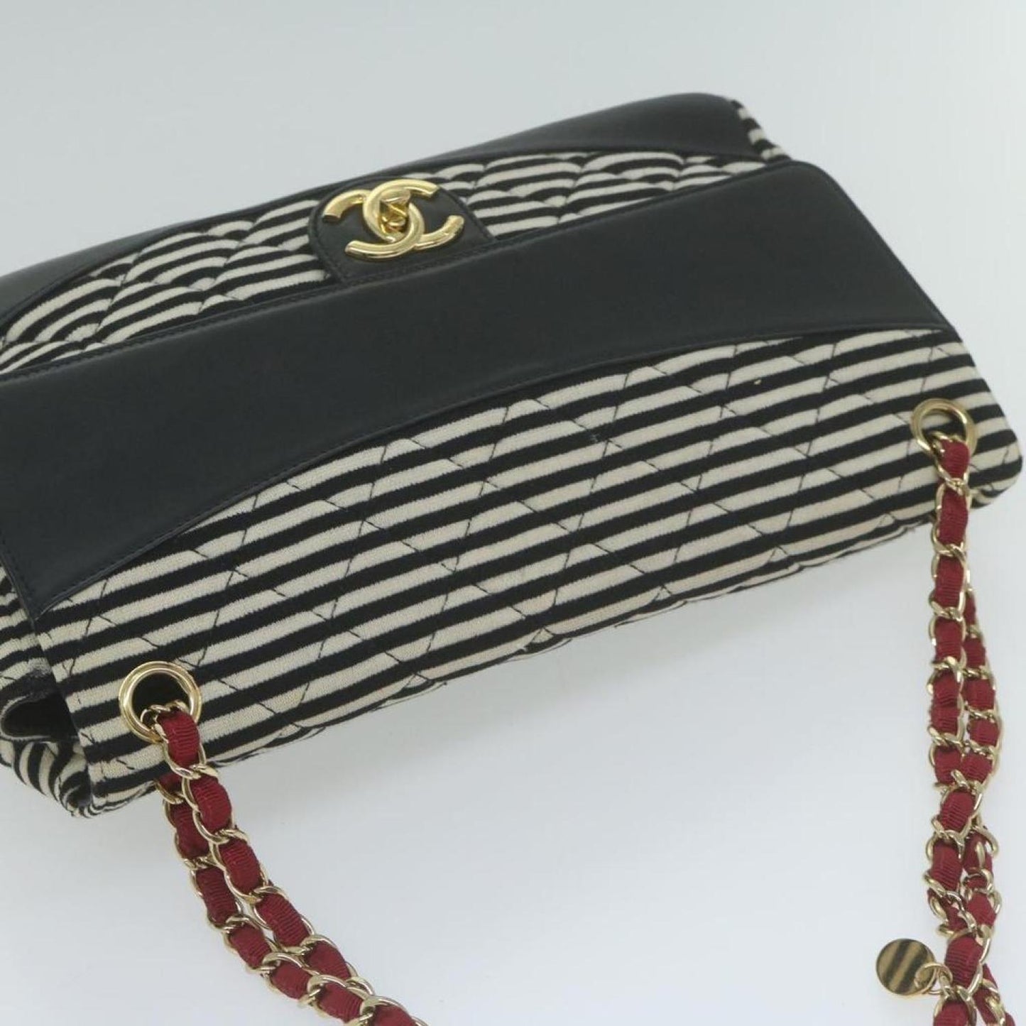 Chanel Canvas Shoulder Bag (Pre-Owned)