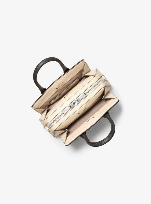 Laila Extra-Small Color-Block Leather Crossbody Bag