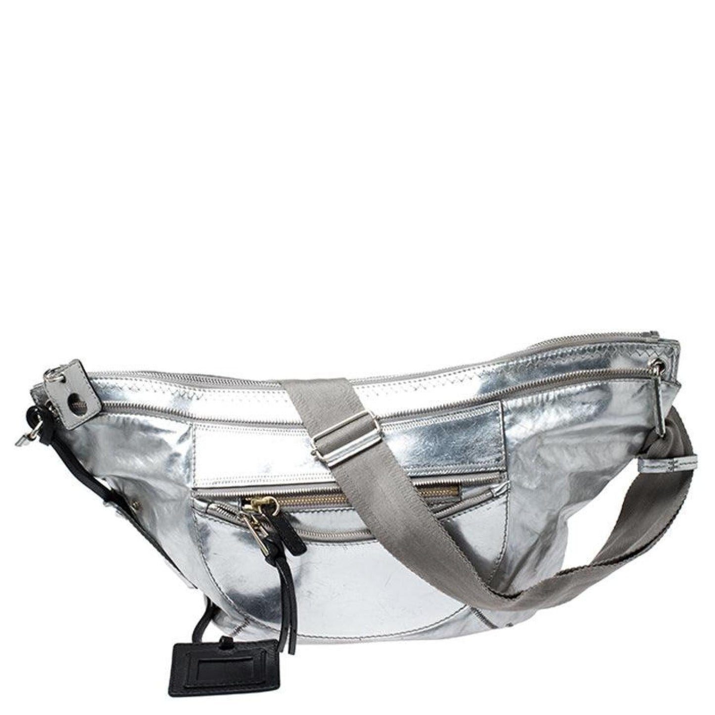 Chloe Metallic Leather Fanny Crossbody Bag