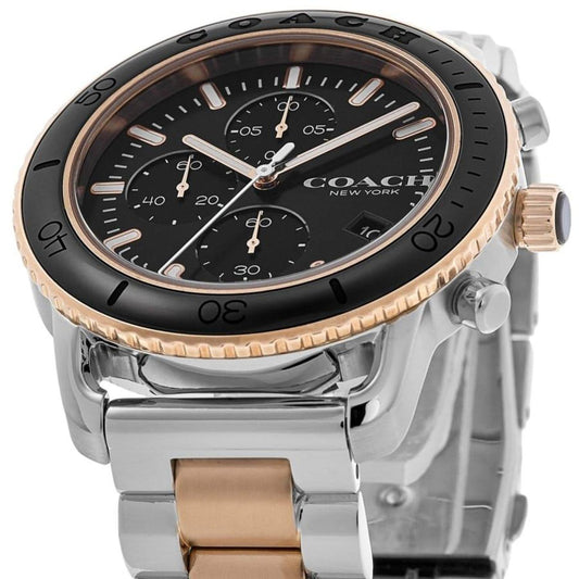 Cruiser Black Chronograph Dial Two-Tone Steel Men's Watch 14602597