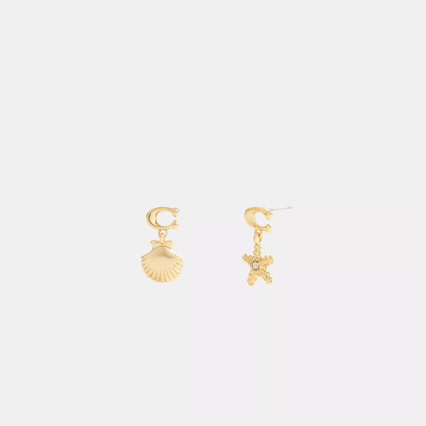 Signature Starfish And Shell Drop Earrings