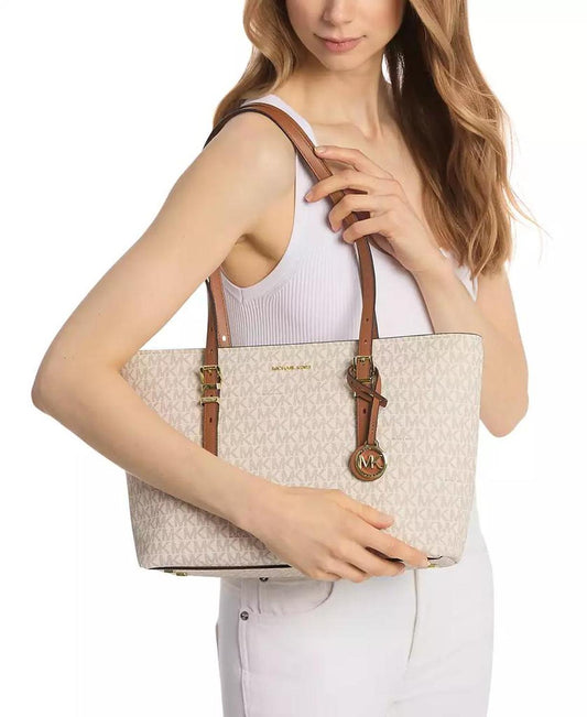 Quinn Medium East West Top Zip Tote