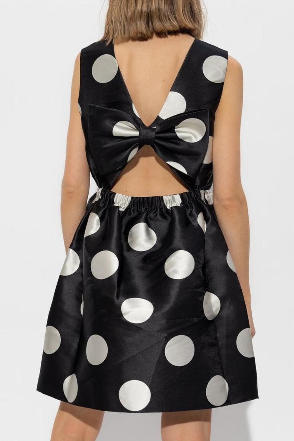 Kate Spade Polka Dot Bow Back Dress