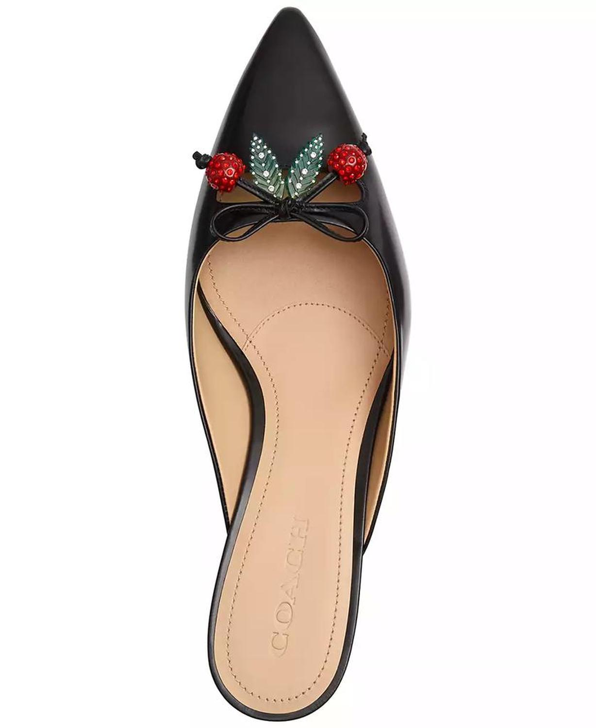 Women's Runway Embellished Bow-Trim Mules