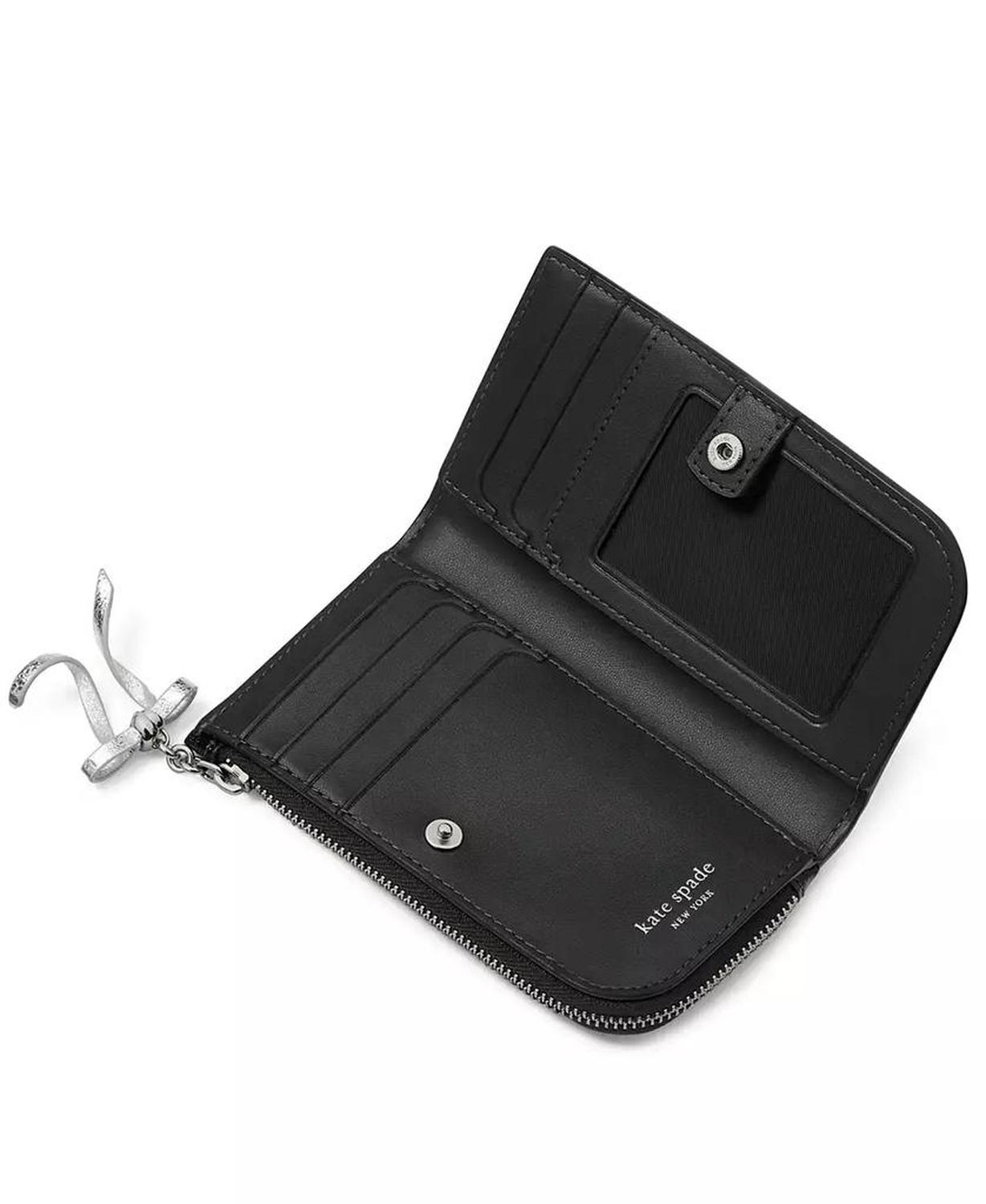 Whiskers Saffiano Leather Small Bifold Wallet