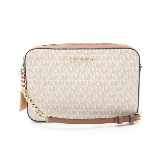 Coated Canvas Leather Shoulder Bag (Pre-Owned)