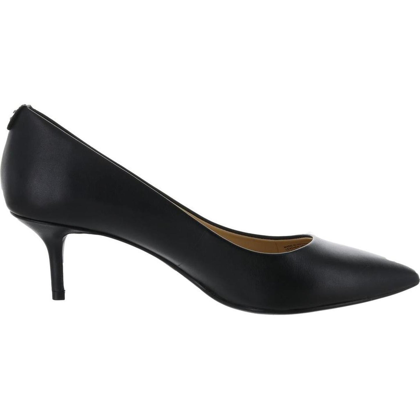 Flex Womens Leather Covered Heel Kitten Heels