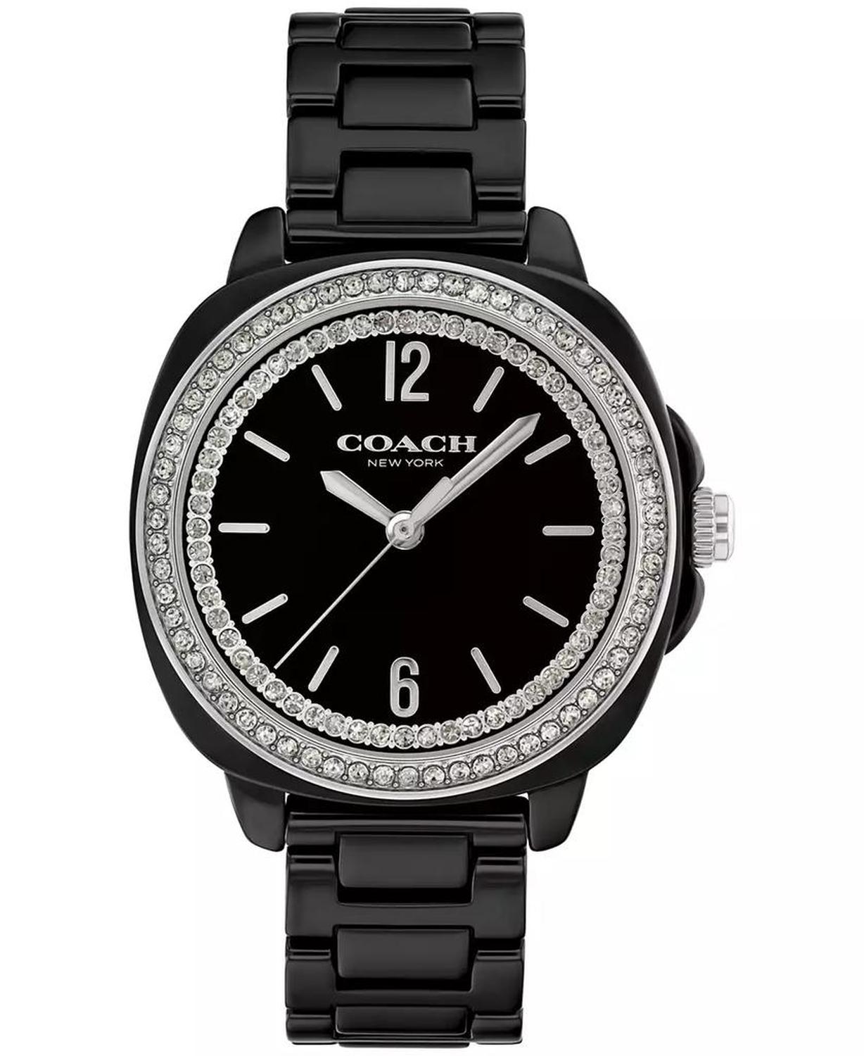 Women's Kitt Black Ceramic Bracelet Watch, 34mm